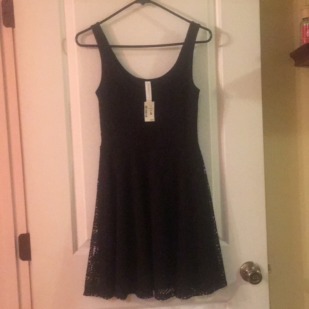 Lace black dress